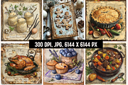 Favorite Foods Vintage Junk Journal, a Background Graphic by PrintHaven Designs (Thumbnail 2 of 10)