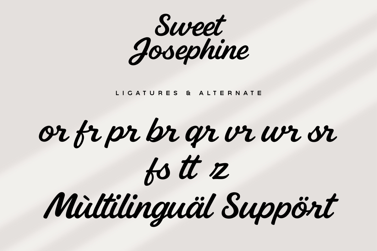 Sweet Josephine – Casual Script Font, a Script Font by Fikryal Studio (Photo 15 of 15)