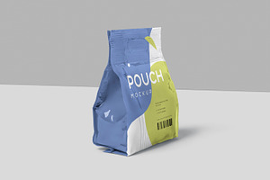 D Handle Stand Up Pouch Mockups