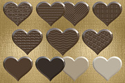 Chocolate Hearts Clipart, an Object Graphic by Julie Campbell (Thumbnail 3 of 4)