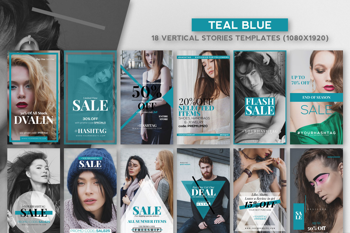 DVALIN - Instagram Stories & Posts, a Social Media Template by RussGFX (Photo 2 of 8)
