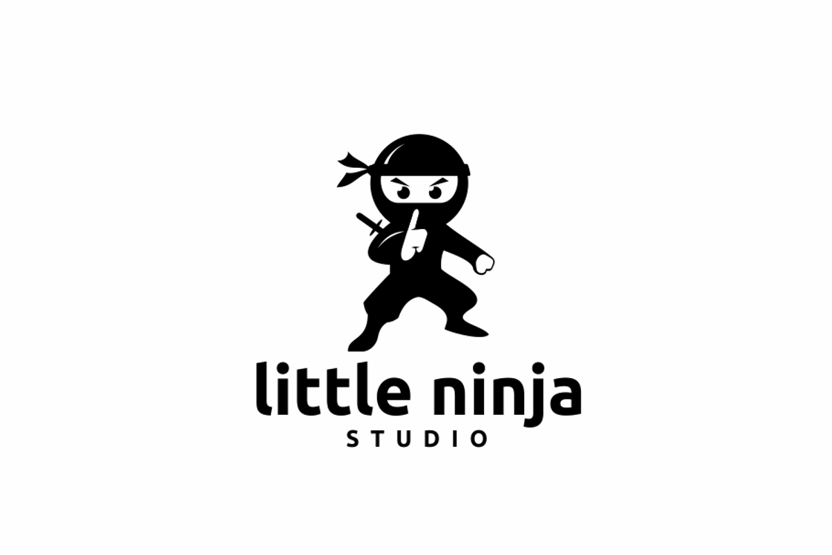 Little Ninja Character Mascot Logo, a Branding & Logo Template by yopie (Photo 3 of 3)