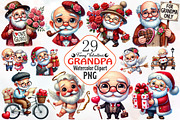 Funny Valentine's grandpa clipart, an Illustration by RobertsArt (Thumbnail 1 of 7)