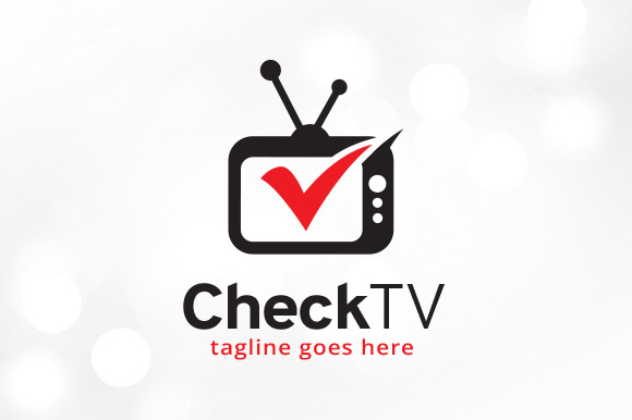 Check TV Logo Template, a Branding & Logo Template by gunaonedesign