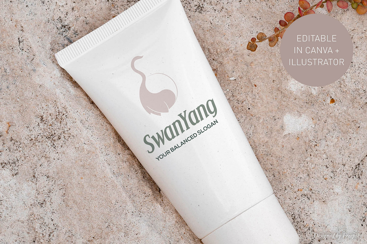 Yin Yang Brand Mark | Canva & AI, a Branding & Logo Template by Elibee (Photo 4 of 6)