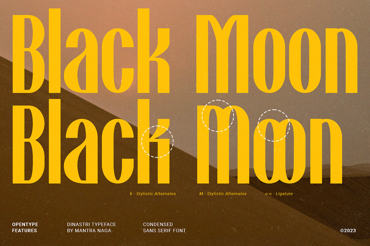DINASTRI - Condensed Sans Serif, a Sans Serif Font by Mantra Naga (Photo 5 of 10)