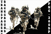 Watercolor Military Clipart (PNG), an Object Illustration by DesignBTF (Thumbnail 6 of 7)
