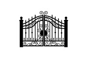 Ornate Wrought Iron Gate Vector Bund, an Illustration by Designs_River (Thumbnail 8 of 47)