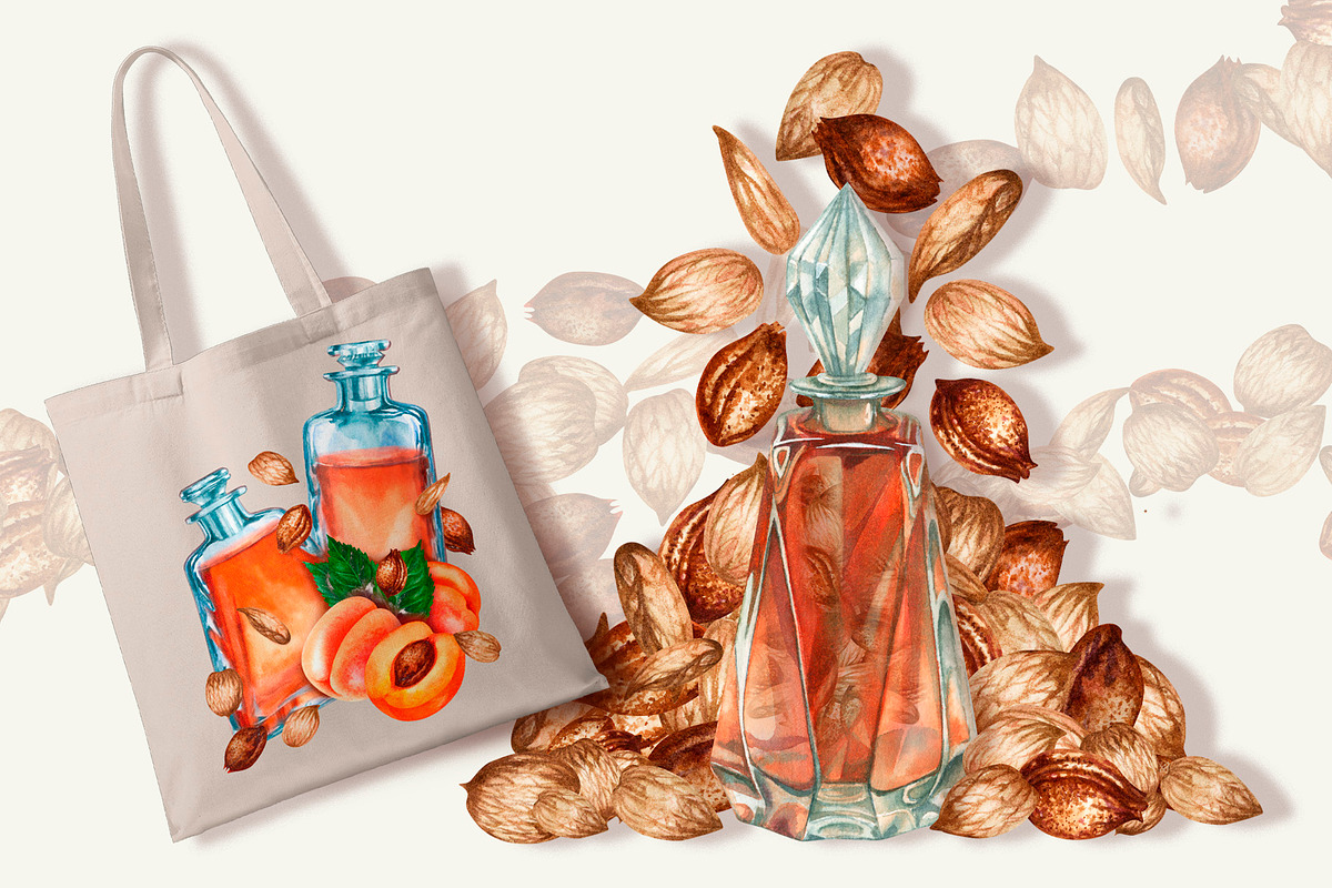 Apricot Aroma & Amaretto Watercolor, a Food Illustration by EL_SUHOVA (Photo 4 of 14)