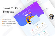 Invest Co. Landing Page, a Landing Page Template by Sujun Baidyaa (Thumbnail 1 of 3)