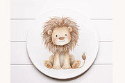Watercolor Cute Baby Safari Animals, a Seasonal Illustration by Designworld (Thumbnail 10 of 10)