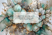 Artsy Florals, a Background Graphic by Digital Art Creations (Thumbnail 1 of 8)