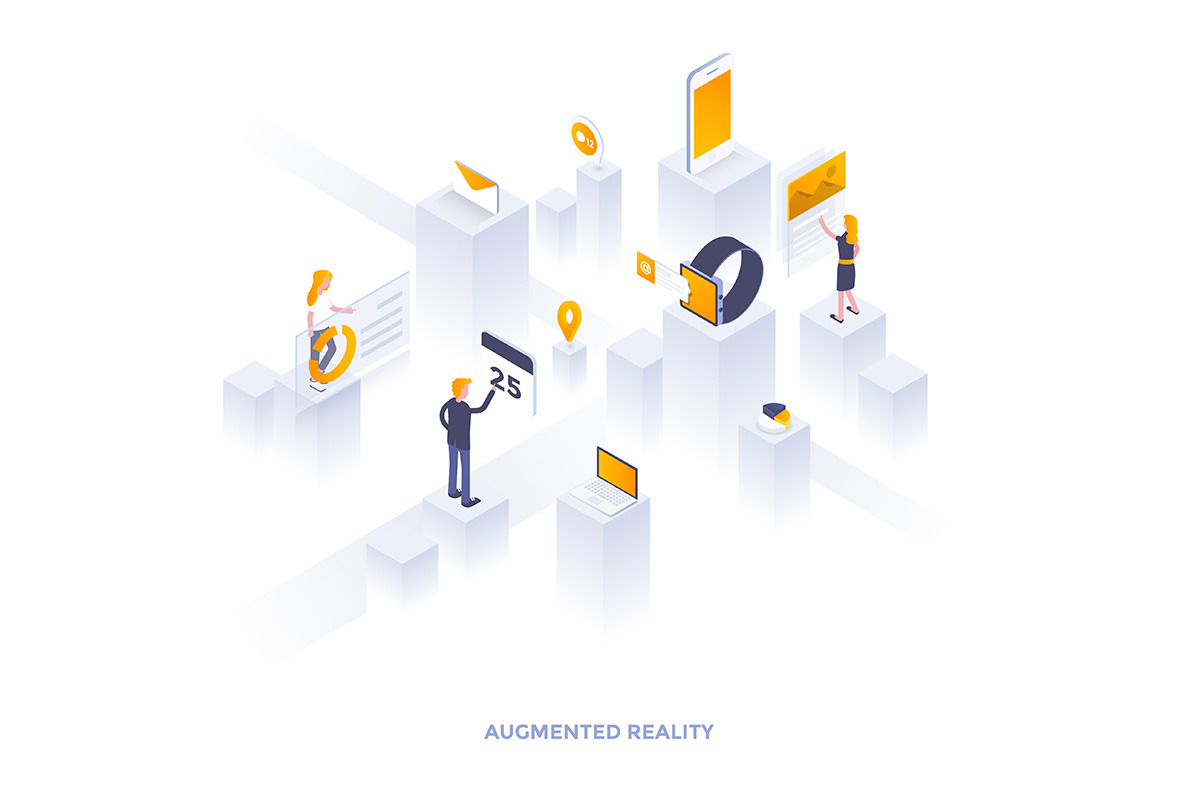 Modern isometric illustration, a Person Illustration by Creative Graphics (Photo 3 of 12)