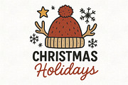 Christmas Holidays PNG Cutting, an Illustration by CraftArtStudio (Thumbnail 1 of 4)
