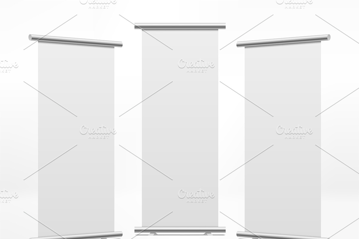 Blank white trade stands, a Work Illustration by majcot (Photo 4 of 6)