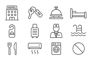 Hotel amenities and services, an Illustration by ZinetroN
