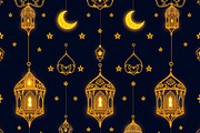 32 PNG Golden Islamic Lantern Patter, a Pattern Graphic by adenpinkstore (Thumbnail 9 of 17)