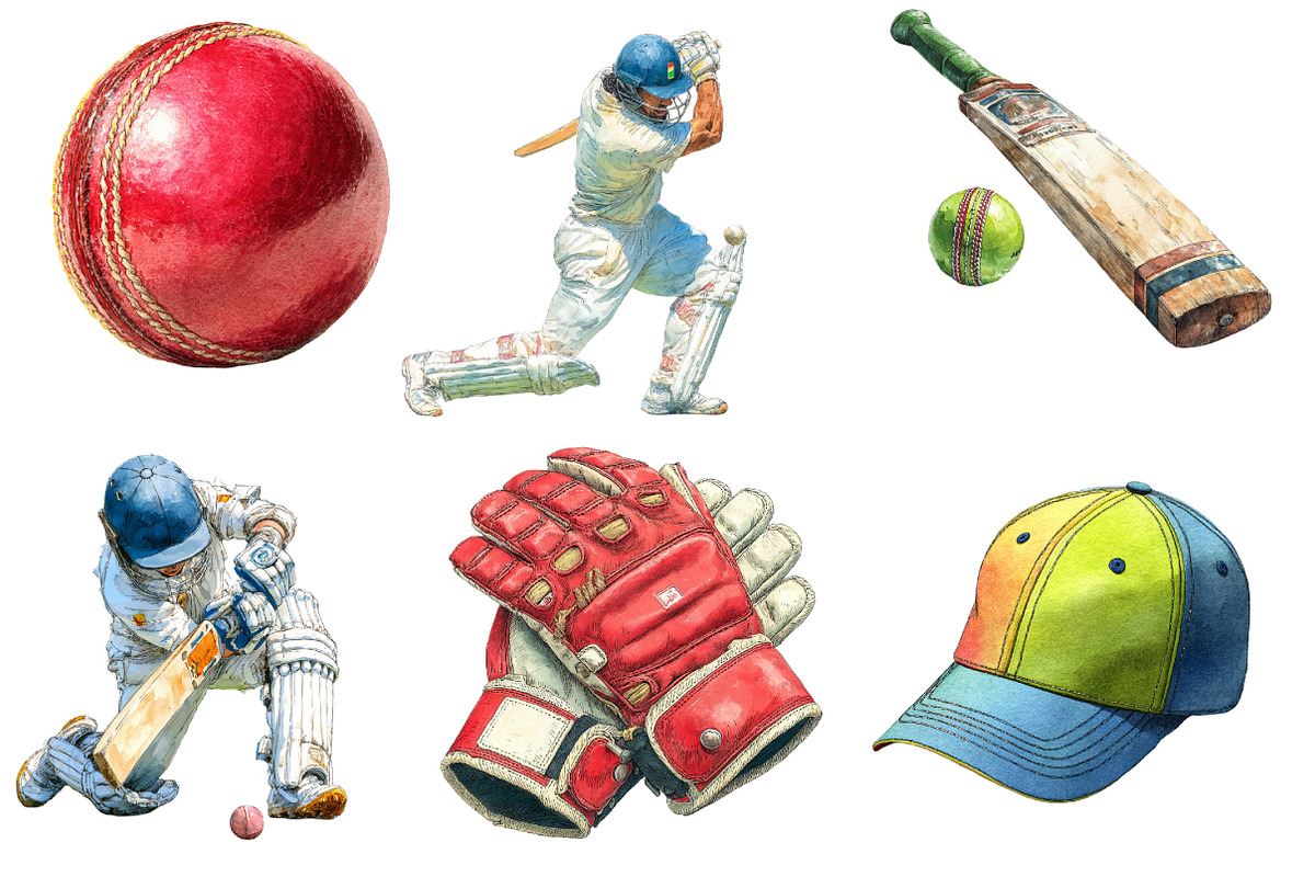 Cricket Watercolor Cliparts, an Illustration by Designworld (Photo 5 of 6)