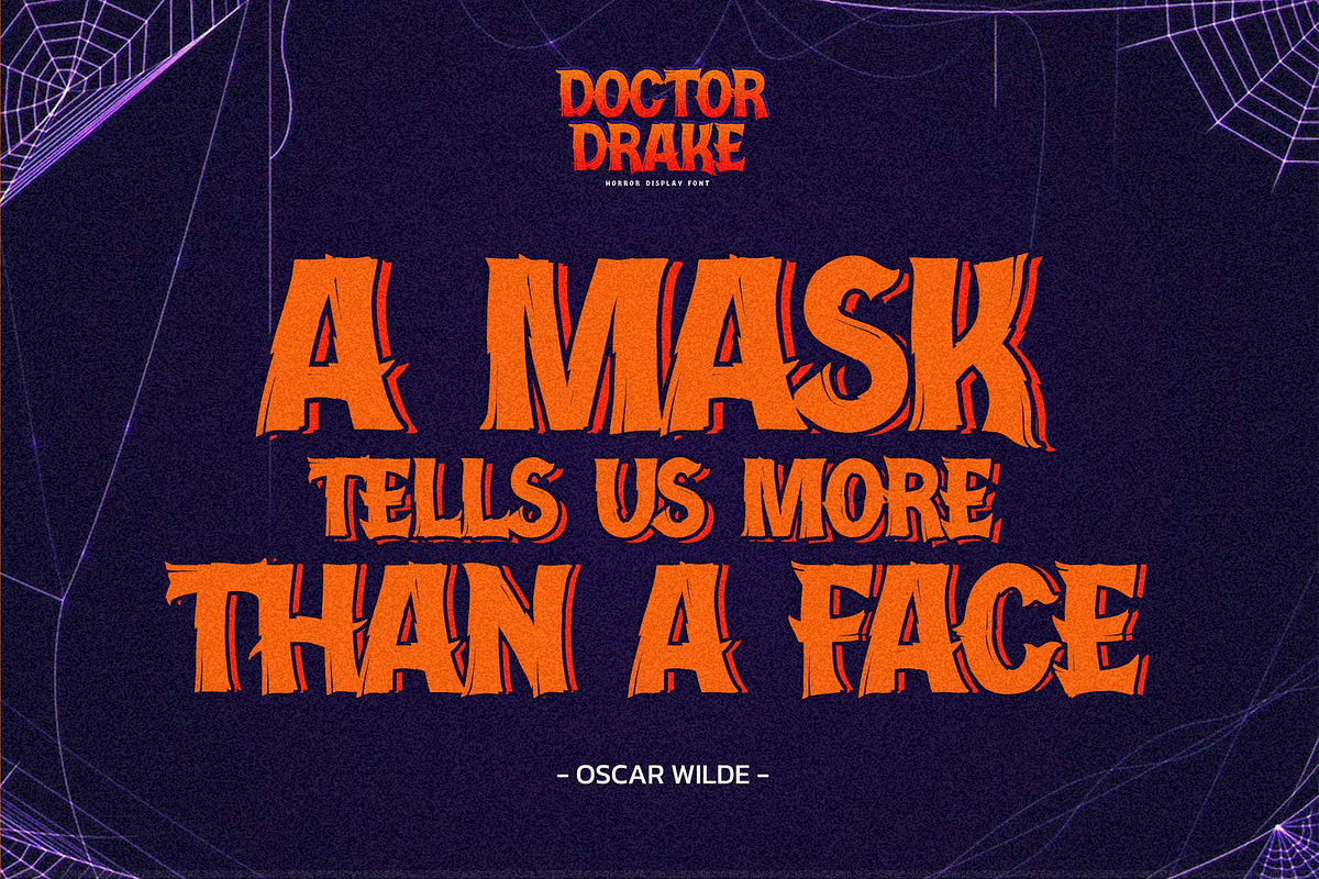 Doctor Drake - Horror Display Font, a Font by Gassstype (Photo 3 of 8)