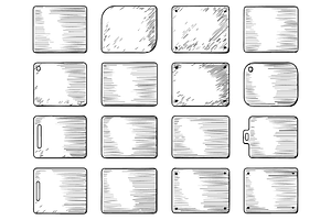 Label Template Sketch Set, an Object Graphic by nikagraphic