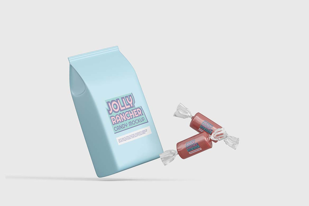 Candy Wrap Mock-Up, a Packaging Mockup by tiyasprabawa (Photo 4 of 5)