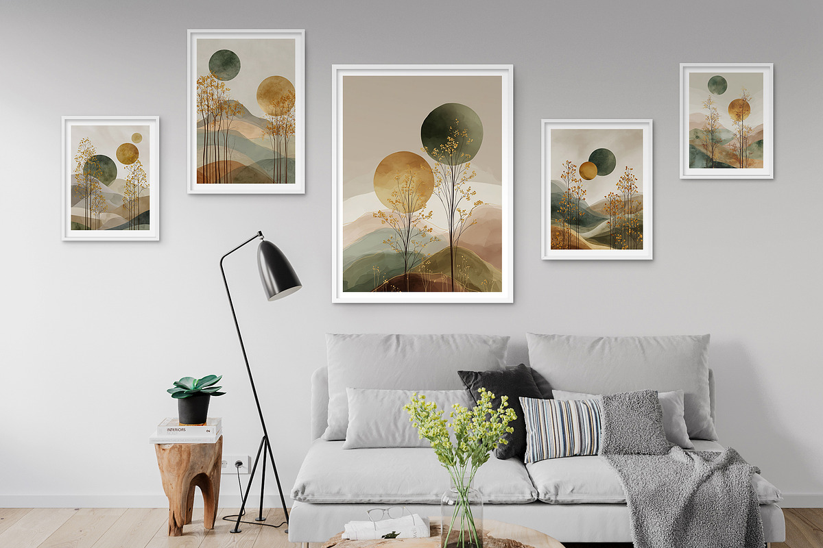 Modern Nature Landscape Illustration, a Decorative Illustration by Housui Patterns (Photo 12 of 12)