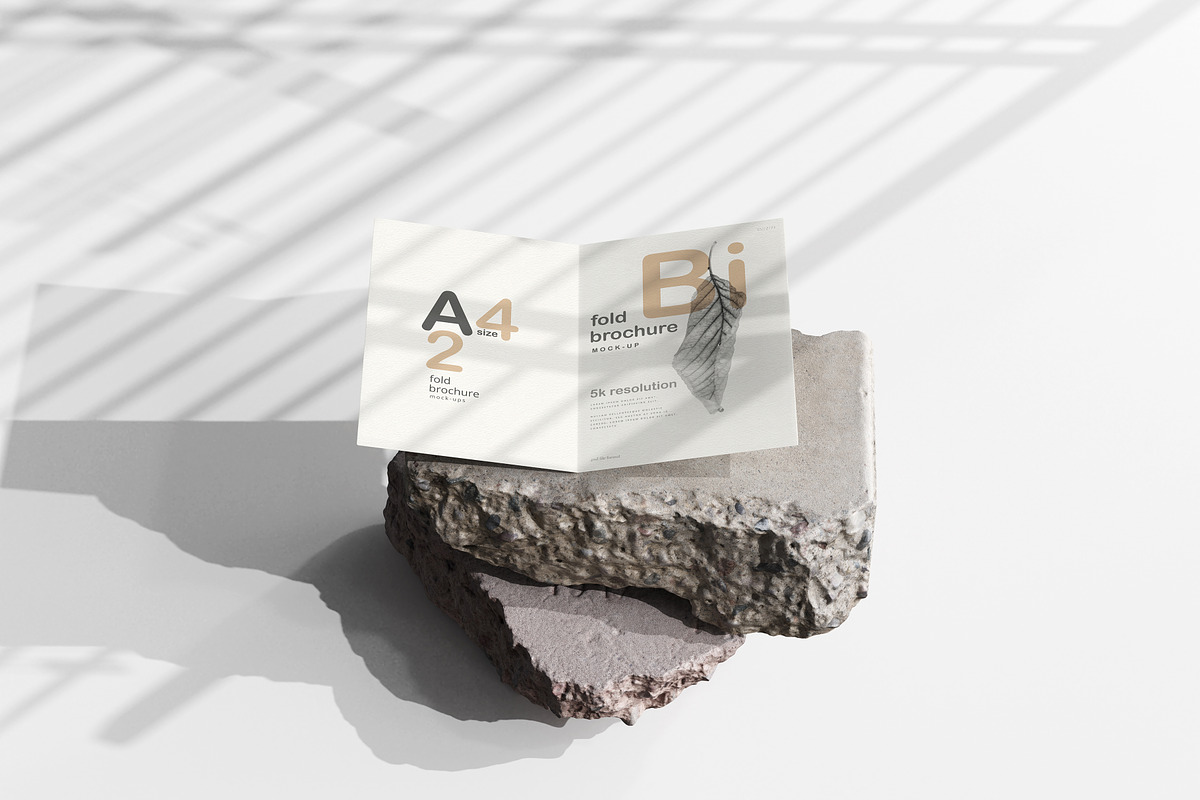 A4 Size Bi-Fold Brochure Mockup, a Print Template by pmvch (Photo 18 of 20)