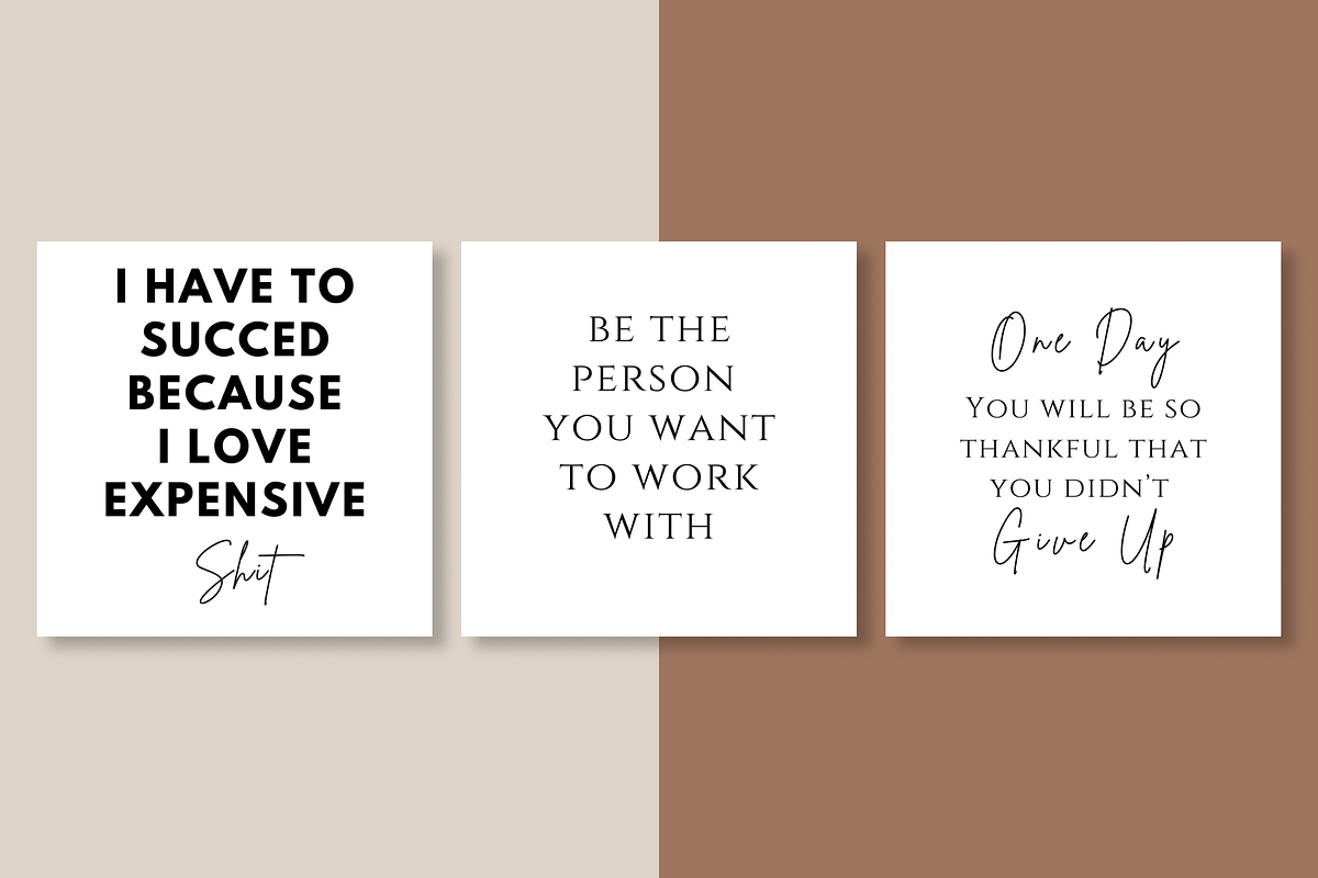 Instagram Inspirational Quotes, a Social Media Template by RB Boutique (Photo 5 of 12)