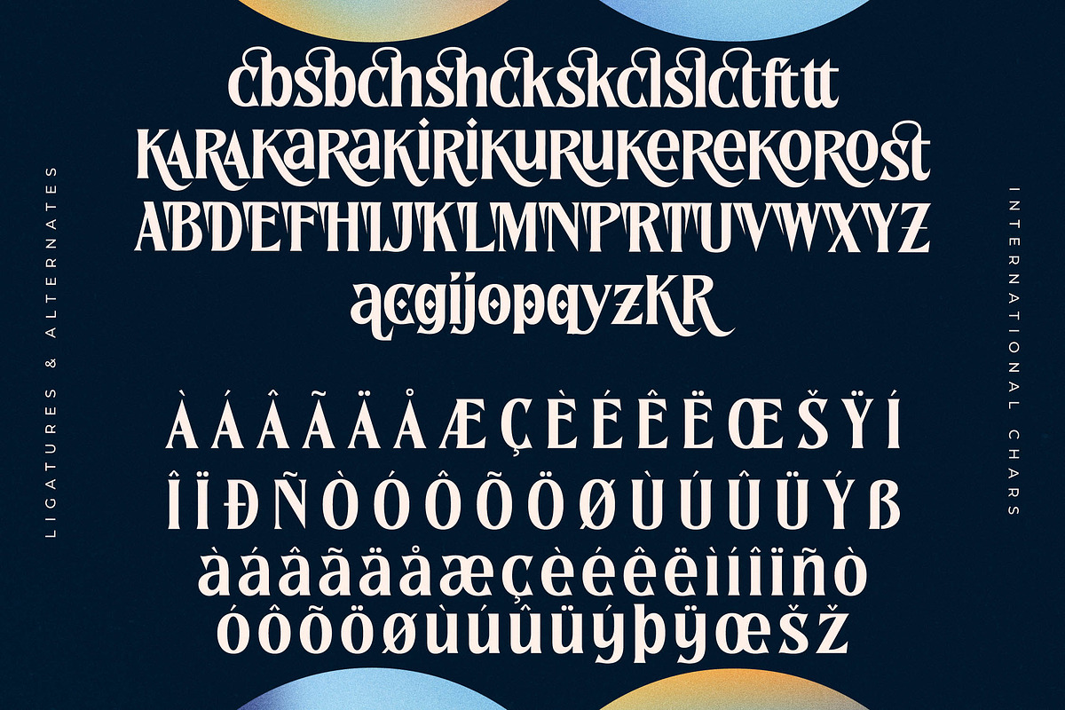Norique Modern Display Typeface, a Serif Font by Letterena Studios (Photo 14 of 15)