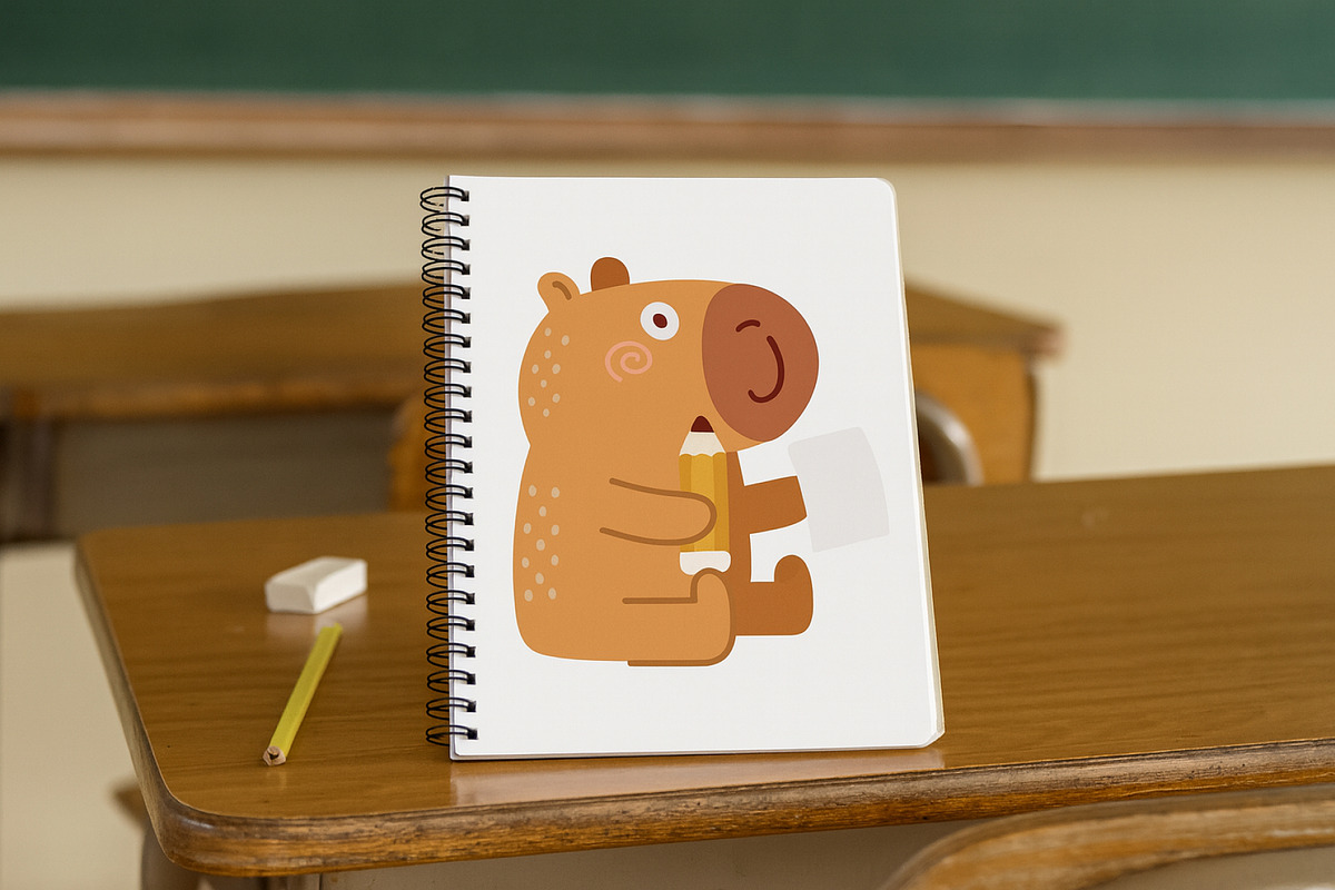 Capybara School Clipart Set, an Education Illustration by Palau