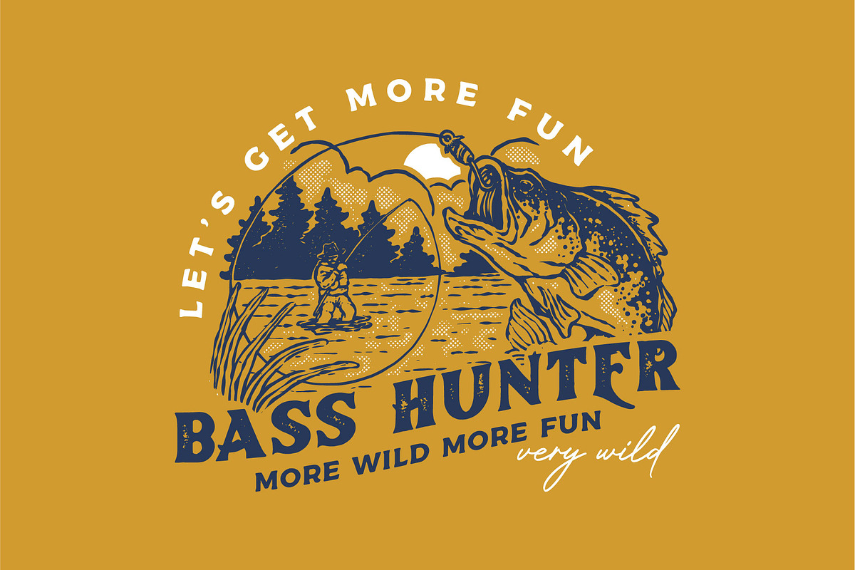 Vintage retro fishing club logo, a Branding & Logo Template by Vinsvectory (Photo 3 of 3)