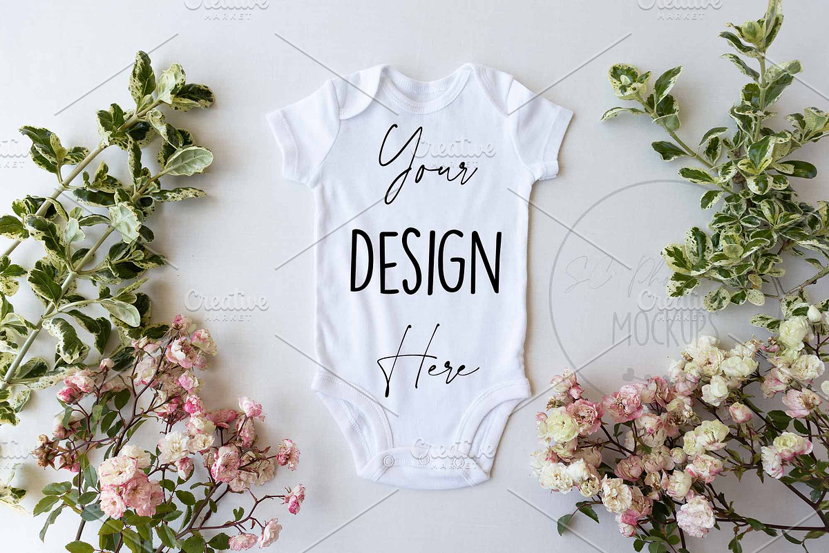 Baby Bodysuit Vest Mockup JPG, a Beauty & Fashion Photo by SC Photography & Design (Photo 1 of 2)