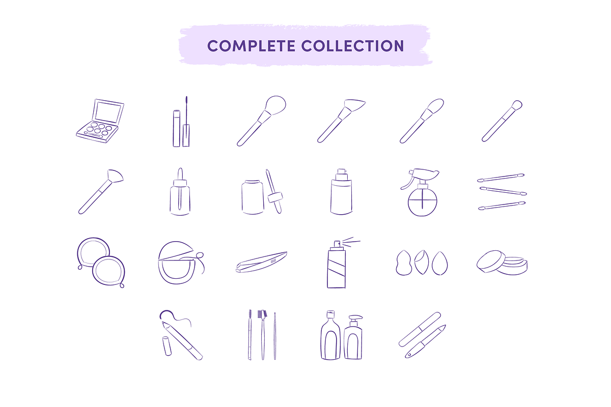 Makeup, Beauty & Hairdressing Icons, an Outline Icon by Caroline Mackay (Photo 4 of 9)