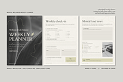 Mental Wellness Weekly Planner, a Marketing Template by Make It Yours Lab. (Thumbnail 1 of 10)