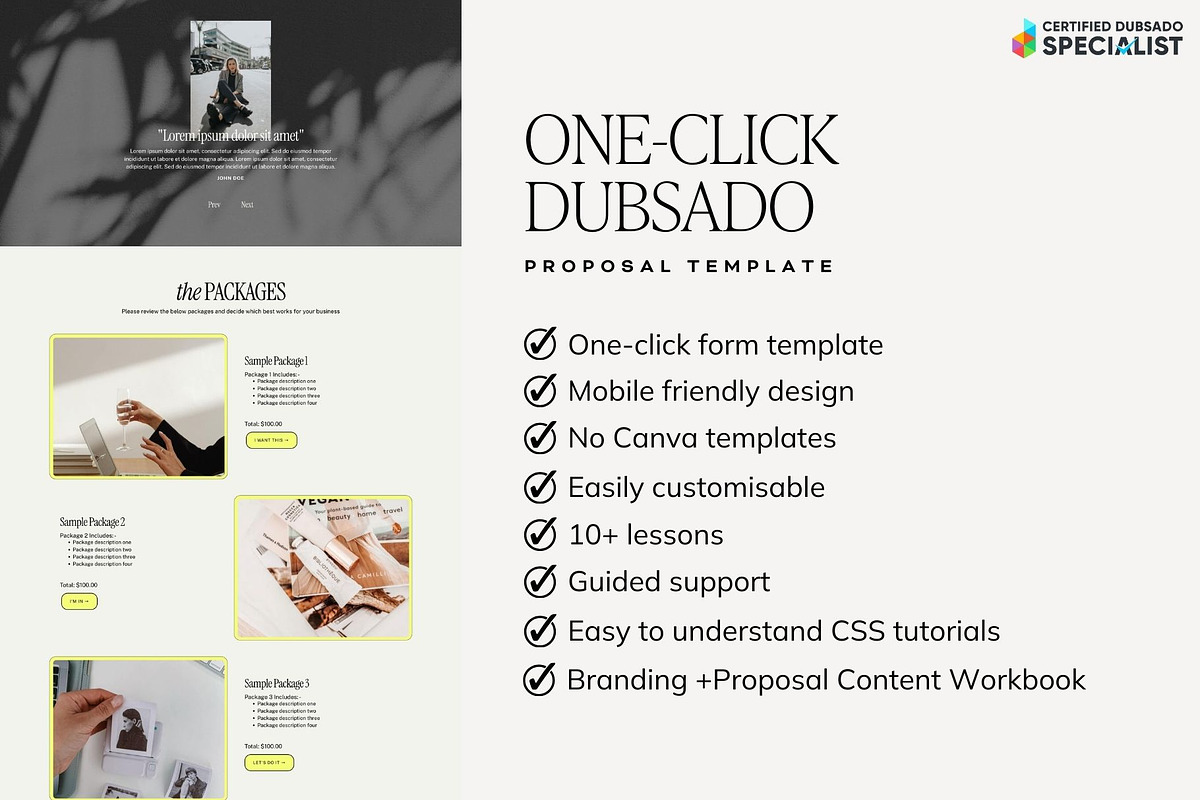 Dubsado Proposal Template | Lola, an App Template by Sarah Worboyes Designs (Photo 2 of 6)