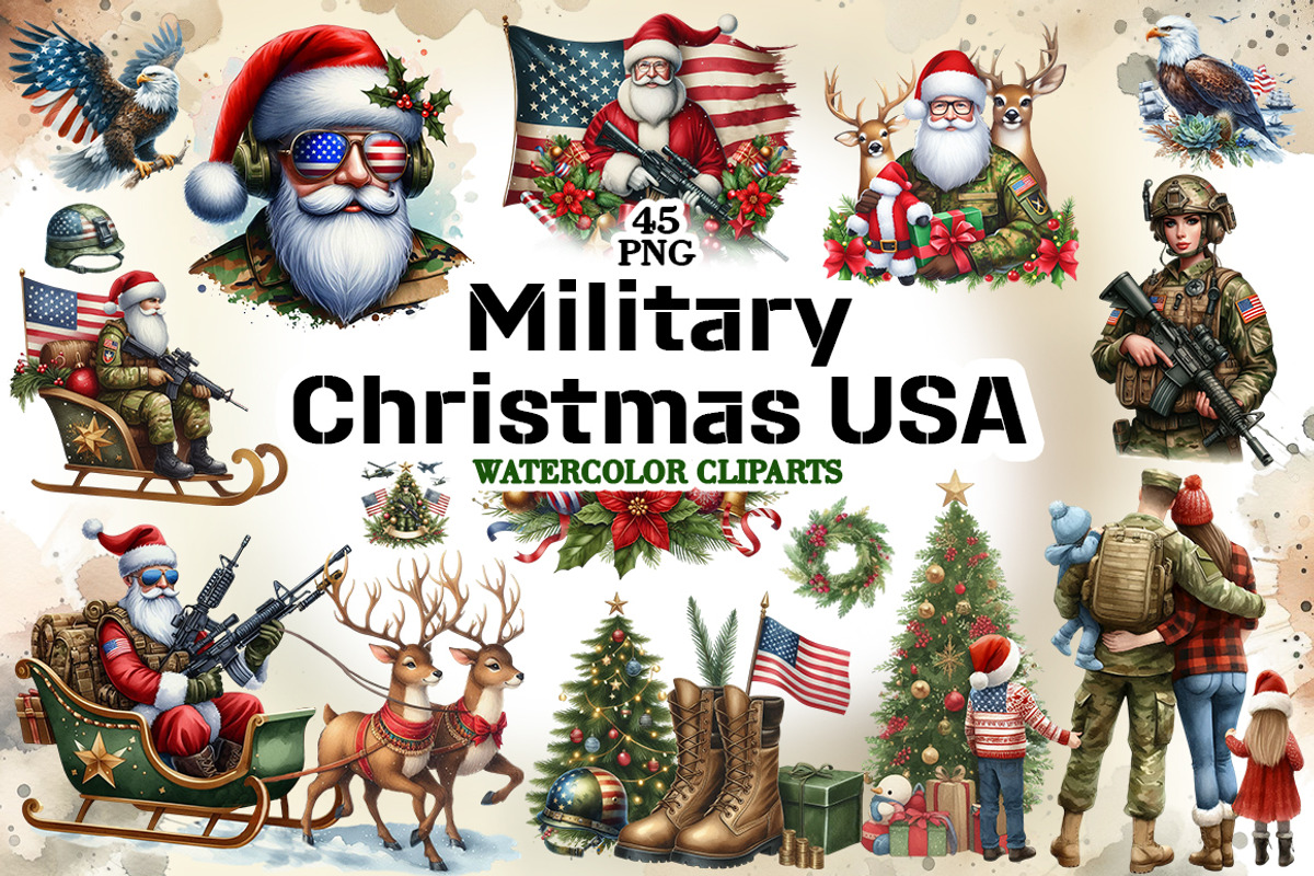 Military Christmas USA, an Illustration by FITALARTSNEDIGI (Photo 1 of 11)