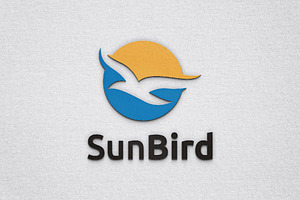 Circle Sun Bird Animal Flying Logo, a Branding & Logo Template by jongcreative