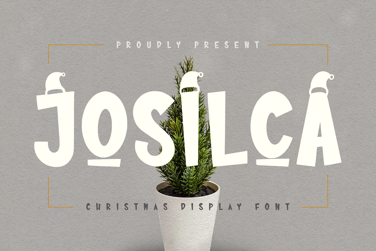 Josilca Christmas Display Font, a Sans Serif Font by Maulana Creative (Photo 1 of 7)