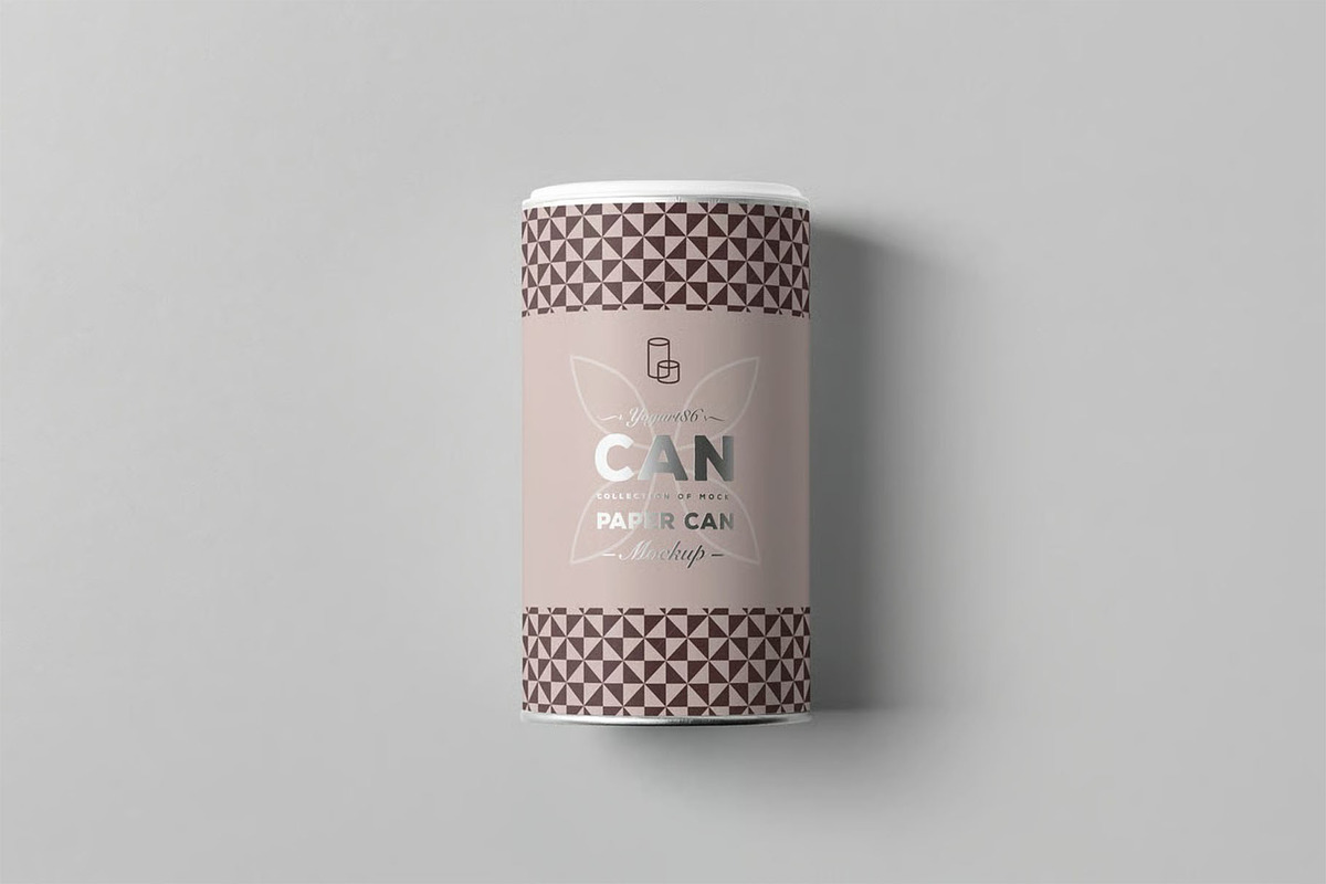 Paper Can Mock-up, a Cups & Container Mockup by zippypixelstudio (Photo 9 of 14)