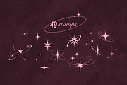 49 procreate Y2K Star Stamp Sparkles, a Brush Add-On by laura.design (Thumbnail 2 of 7)