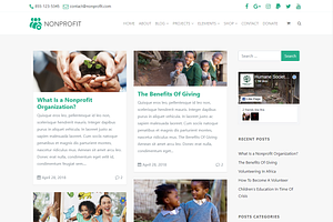 Nonprofit Charity WordPress Theme