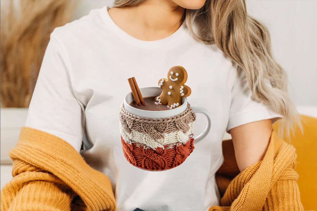 Cute Christmas Hot Cocoa Cup Clipart, an Illustration by SVGArt (Photo 4 of 8)