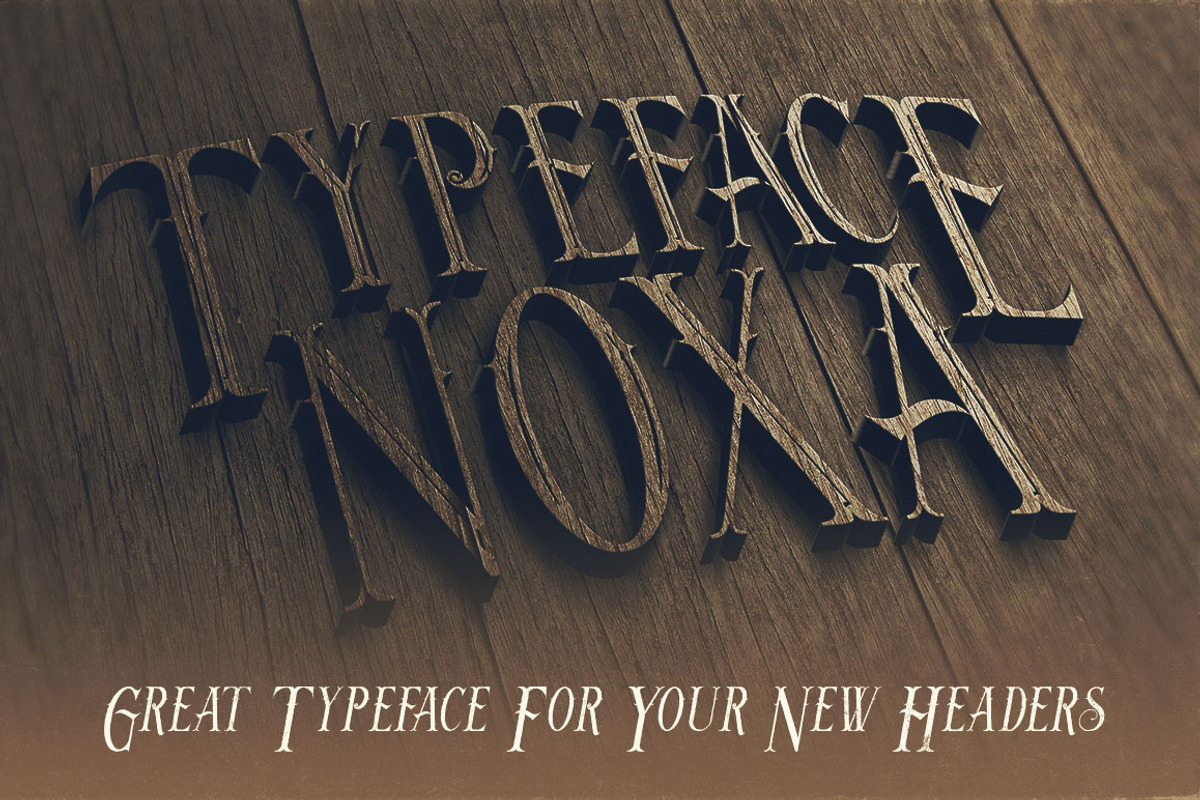 Noxa - Display Font preview 5