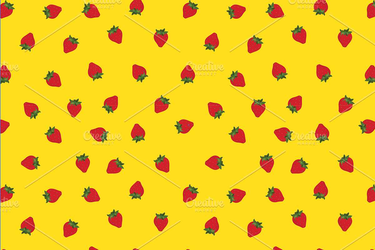 9 Seamless strawberry pattern swatch, a Pattern Graphic by Salty Lunch (Photo 3 of 10)