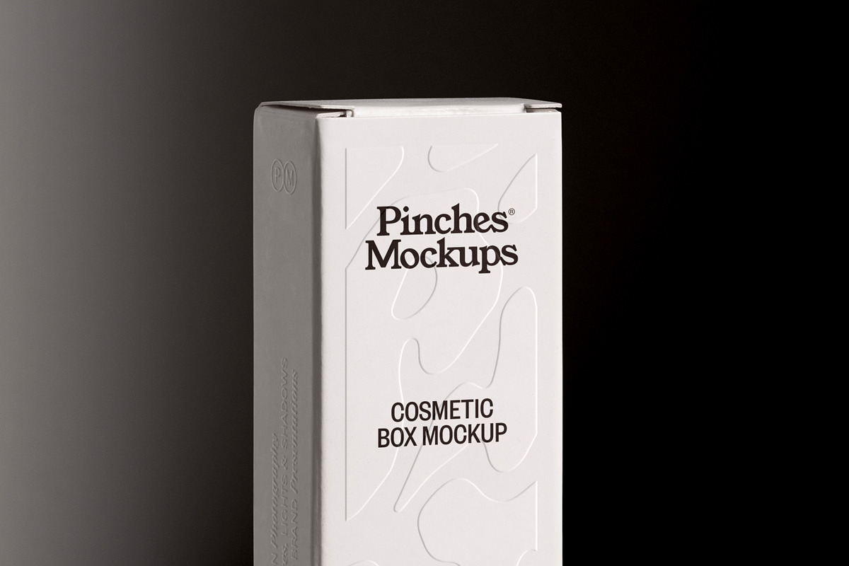 Embossed Box Mockup PMBM23, a Packaging Mockup by PinchesMockups© (Photo 2 of 9)