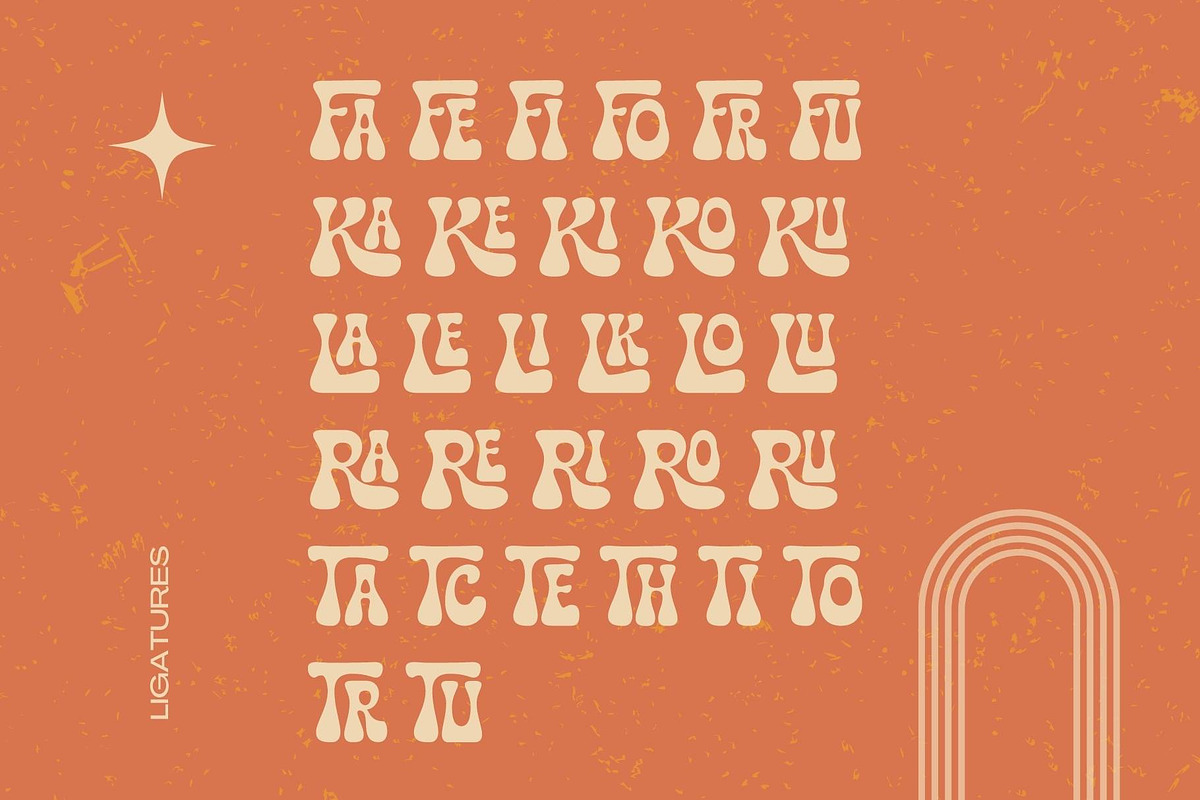 Retro Cool - Groovy font, a Font by Nirmana Visual (Photo 8 of 10)