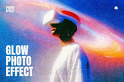 Glow Halftone Photo Effect, a Layer Style Add-On by Design Squad (Thumbnail 1 of 5)