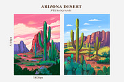 Arizona desert. Color sketches, an Illustration by Aksol (Thumbnail 2 of 5)