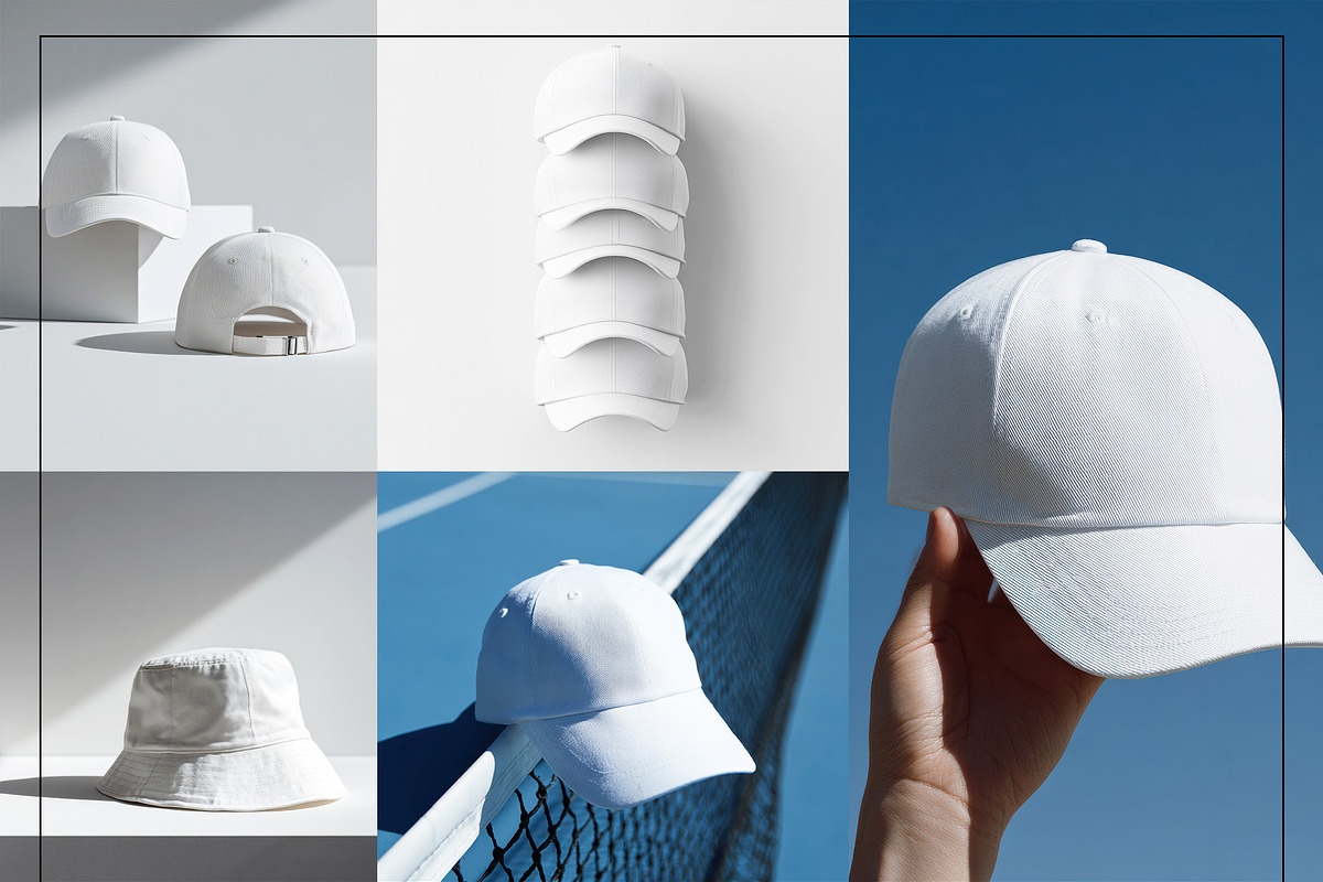Hat & Cap Mockup Set, a Hat Mockup by Mego-studio (Photo 7 of 10)