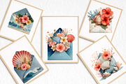 Whimsical Summer Envelope Clipart, an Illustration by DreamArtGraphic (Thumbnail 6 of 8)